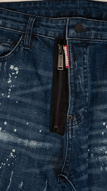 Dsquared2 Teget Farmerice sa Brutalni Zip Dodatkom