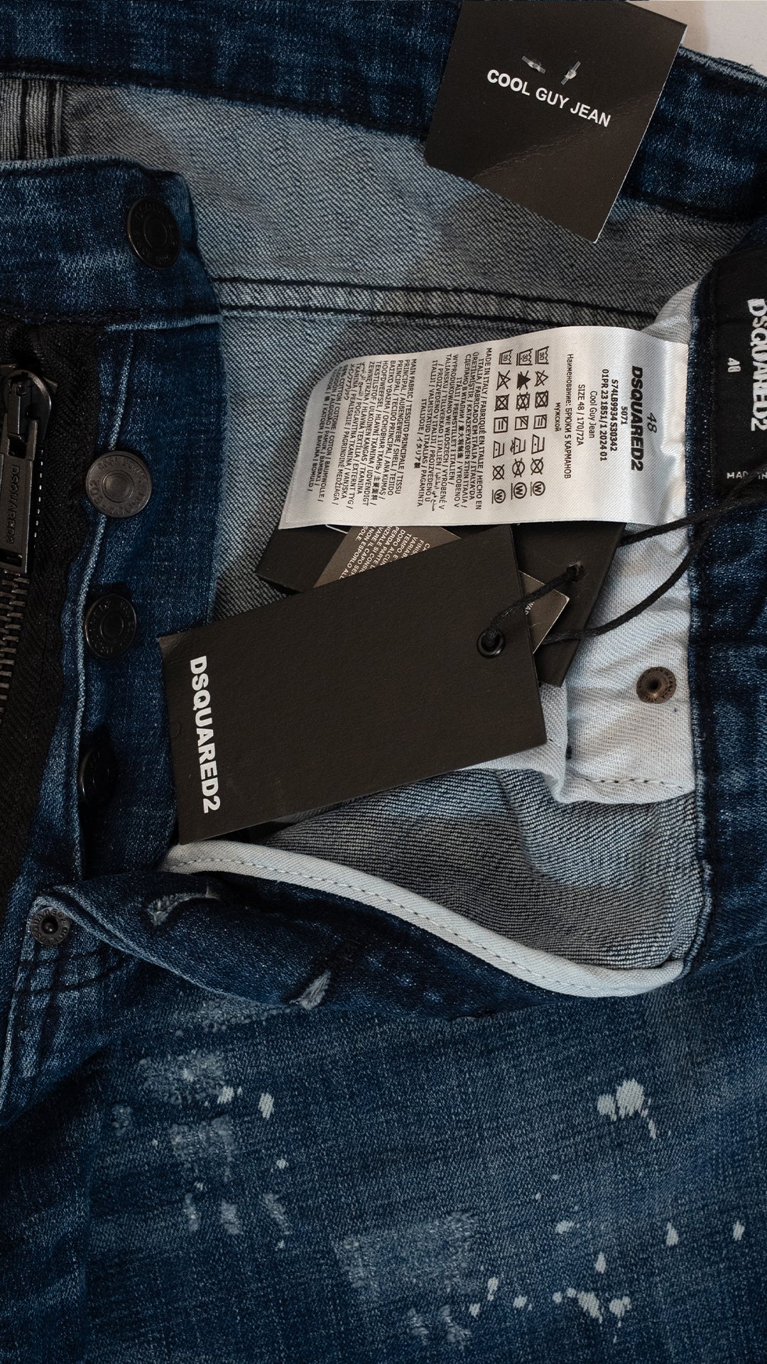 Dsquared2 Teget Farmerice sa Brutalni Zip Dodatkom