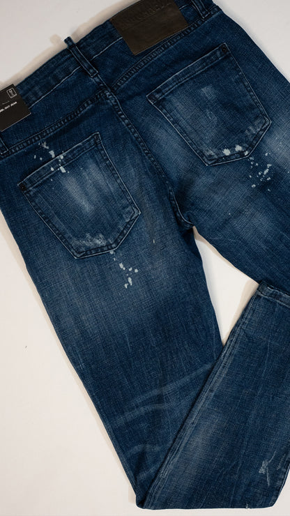 Dsquared2 Teget Farmerice sa Brutalni Zip Dodatkom