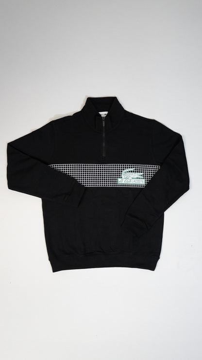 Lacoste Crni Half-Zip Duks sa Le Club Lacoste Logom