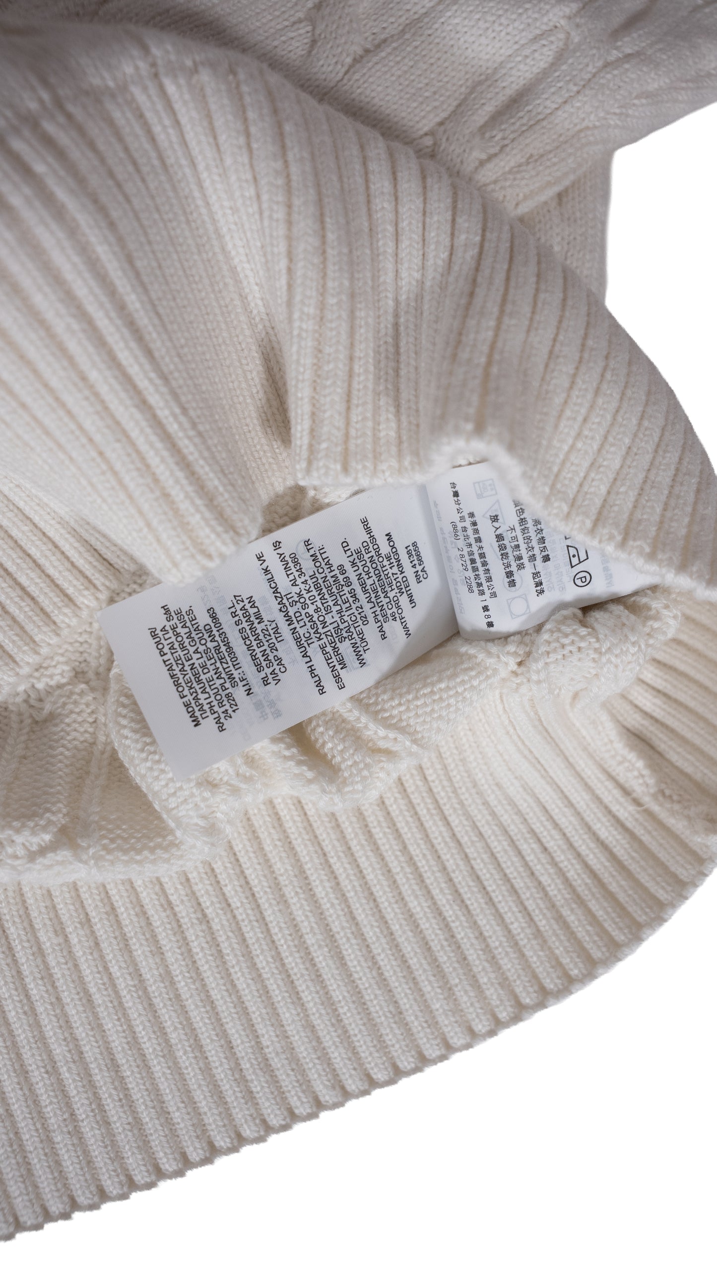 Polo Ralph Lauren Beli Džemper sa Minimalistic Logom