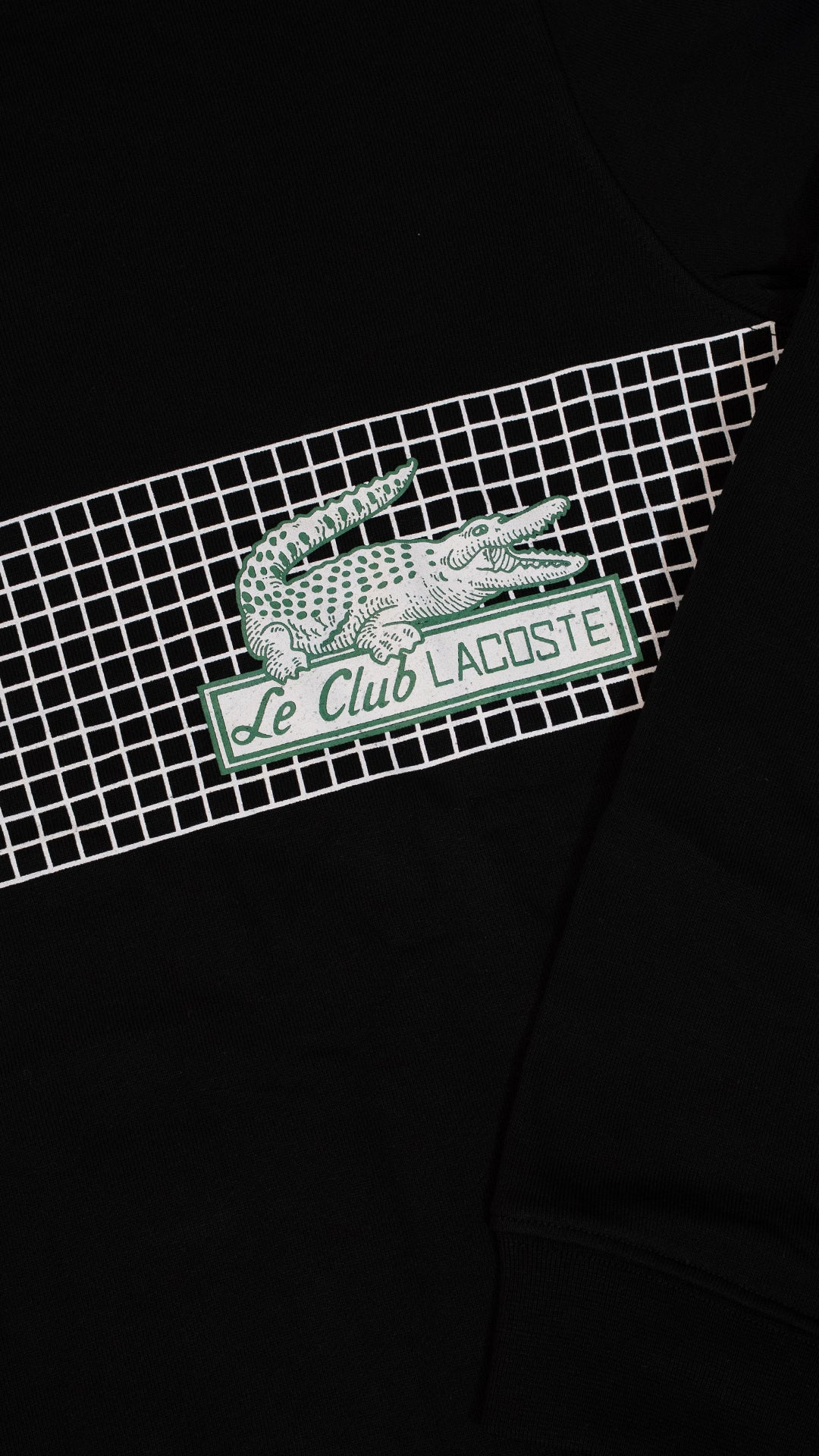 Lacoste Crni Half-Zip Duks sa Le Club Lacoste Logom