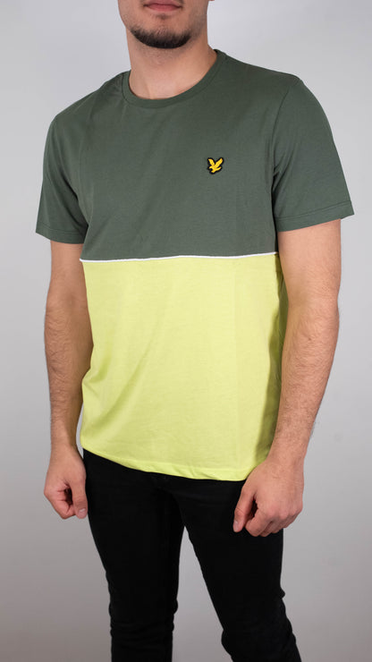Lyle & Scott Neon Zelena/Maslinasta Sport Majica