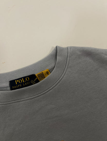 Polo Ralph Lauren Sivi Duks sa Elegant Bear Printom