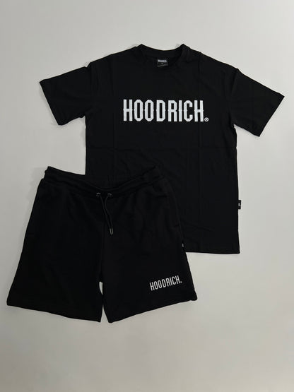 HOODRICH Crni Komplet Šorc Majica