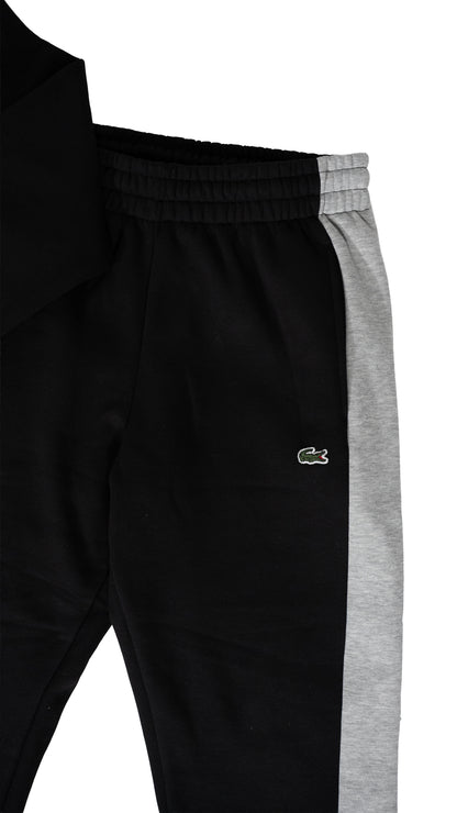 Lacoste Komplet Crni sa Logo Text Printom na Rukavu