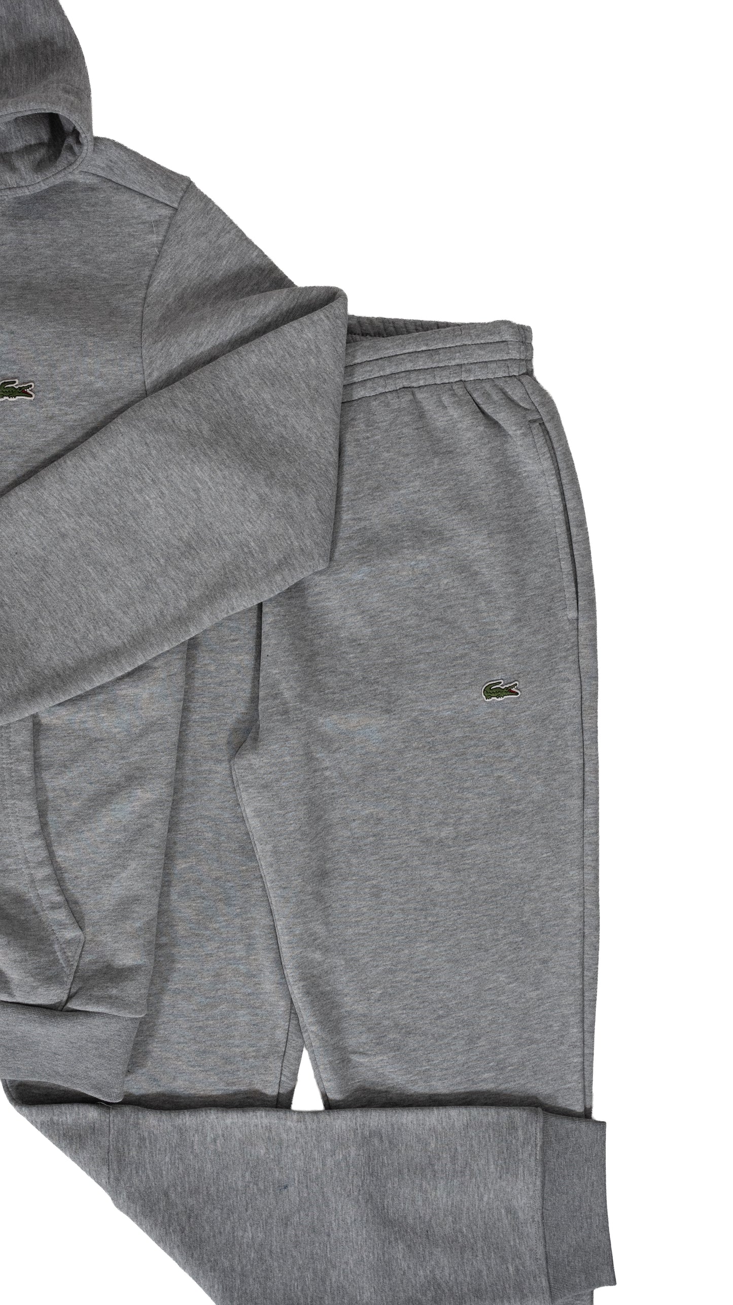 Lacoste Full-Zip Sivi Komplet sa Basic Logom