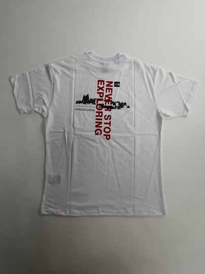 The North Face Bela Majica Never Stop Exploring Print na Laðima