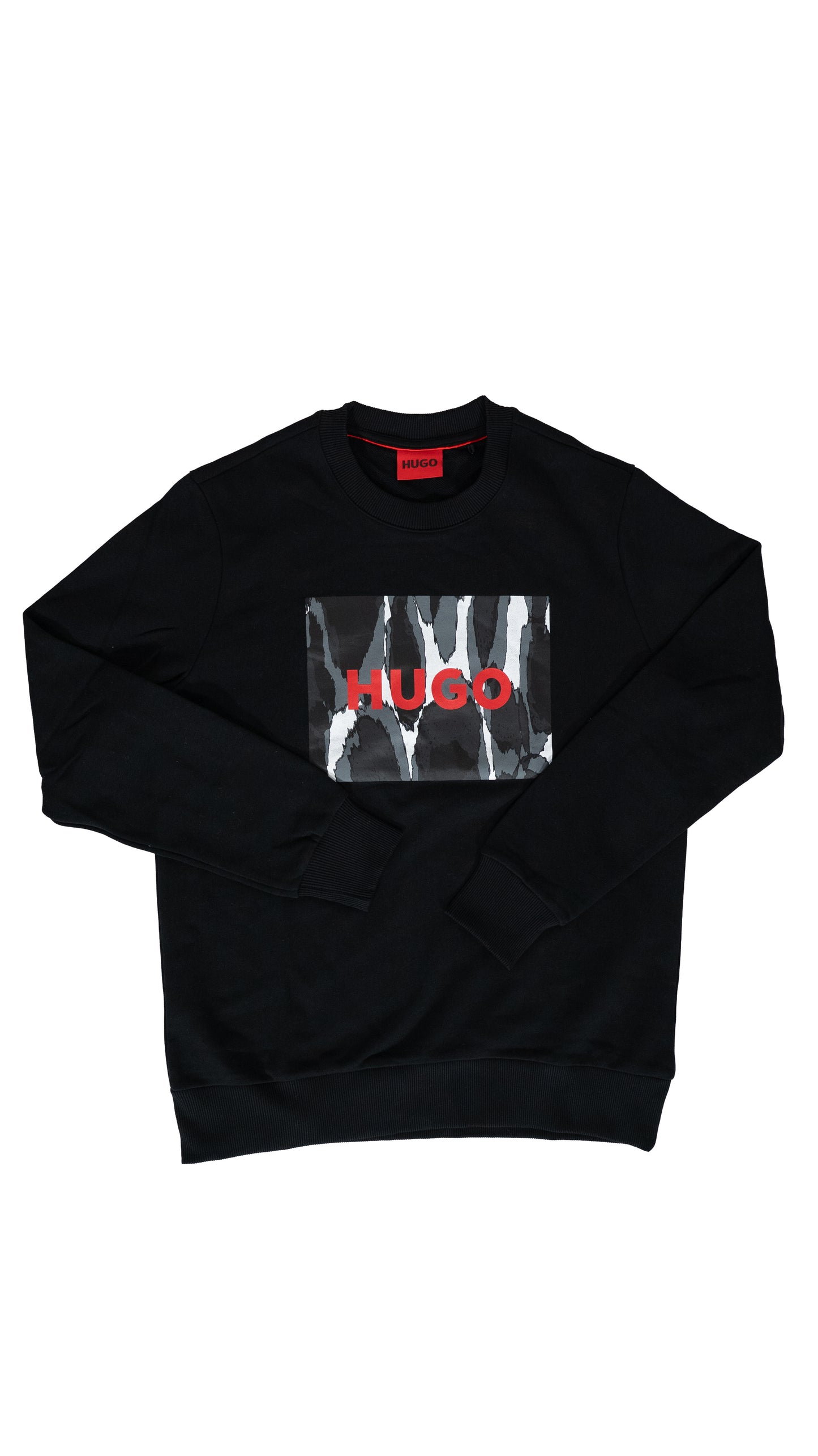 HUGO Crni Duks sa Zebra Box Logom