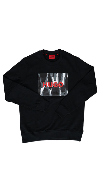 HUGO Crni Duks sa Zebra Box Logom