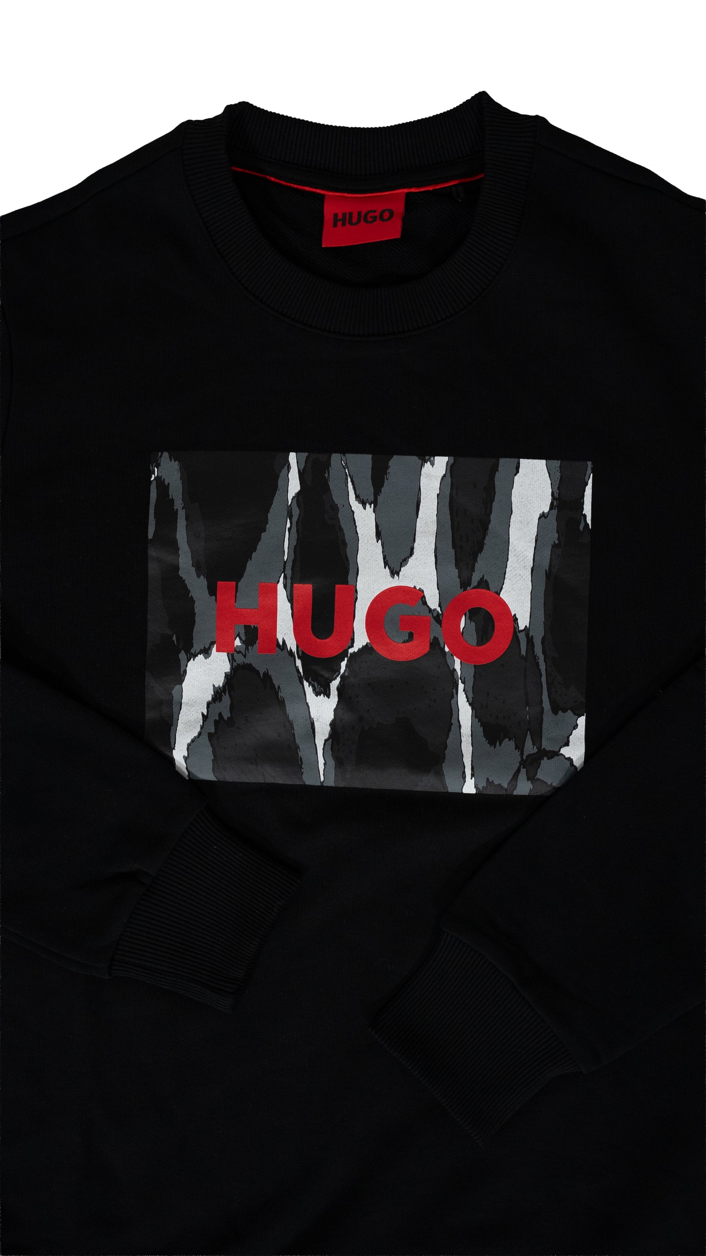 HUGO Crni Duks sa Zebra Box Logom