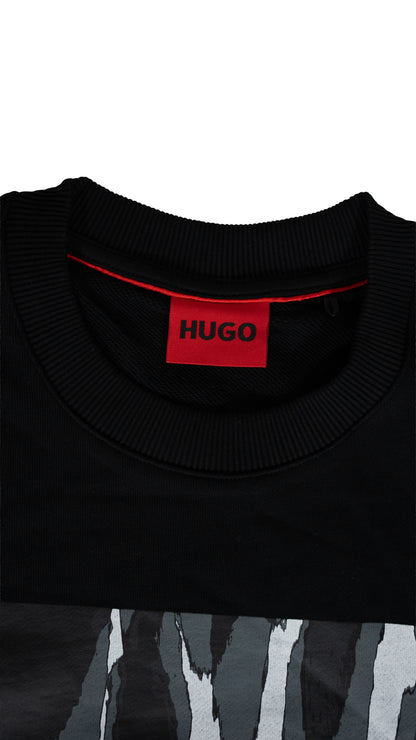 HUGO Crni Duks sa Zebra Box Logom