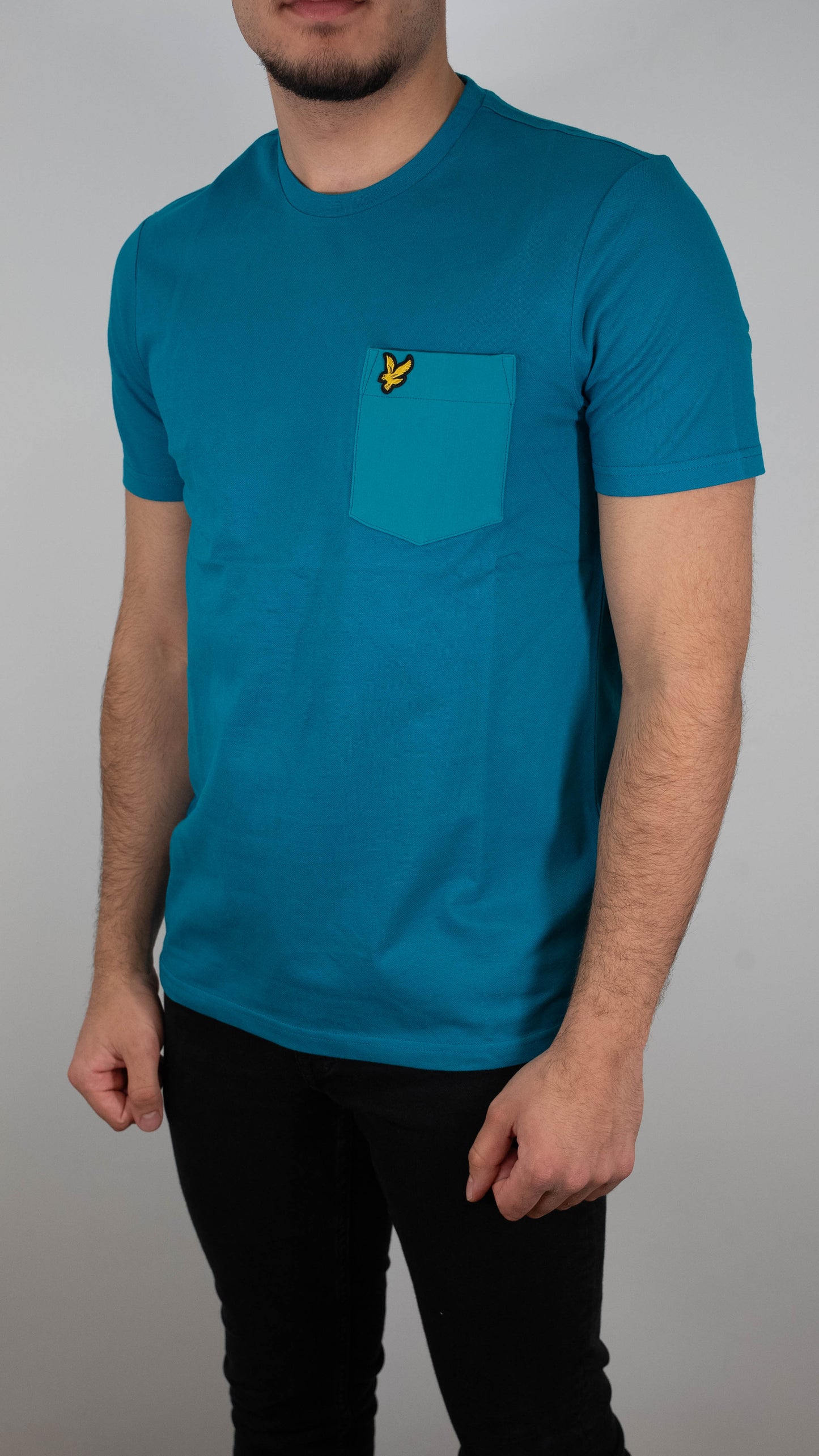 Lyle & Scott Plava Majica sa Džepićem
