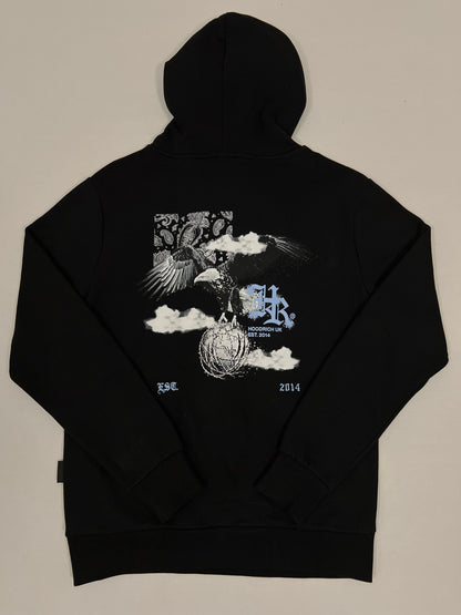 HOODRICH Crni Komplet sa Orao Printom na Leðima