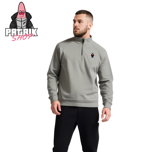 Polo Ralph Lauren Krem Quarter-Zip Duks sa Bear Logom