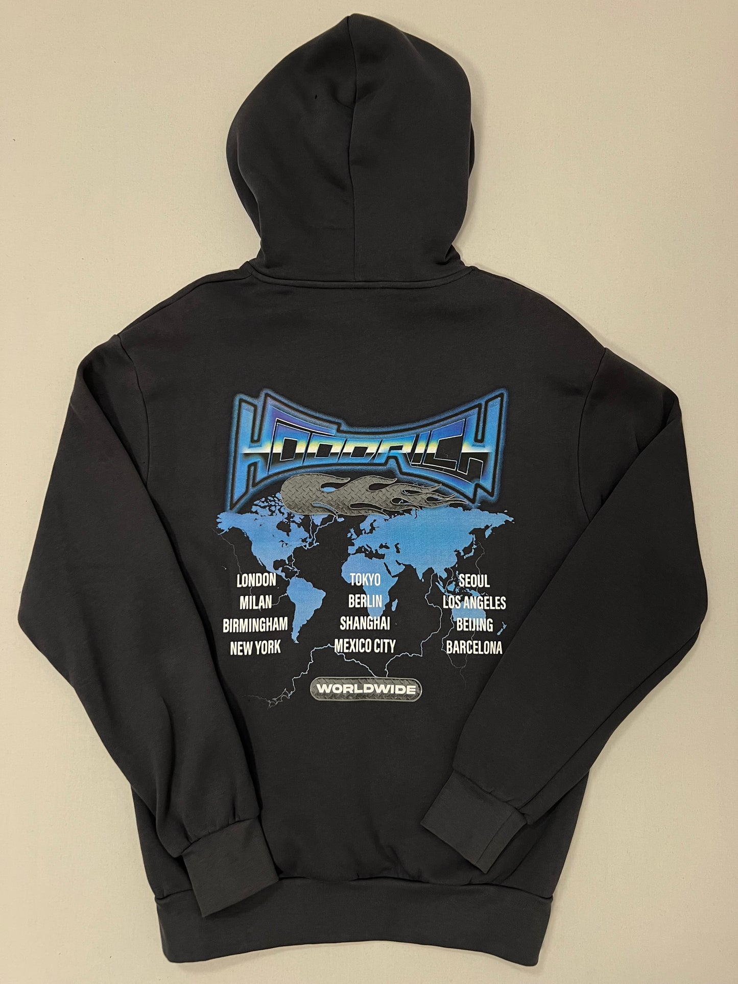 HOODRICH Sivi Worldwide Komplet sa Printom na Leðima