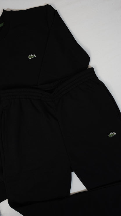 Lacoste Crni Komplet sa Minimalistic Logom