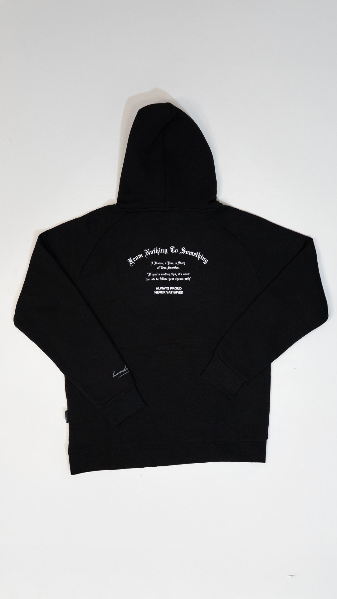 HOODRICH Crni Duks sa Logom i Printom Preko Leða