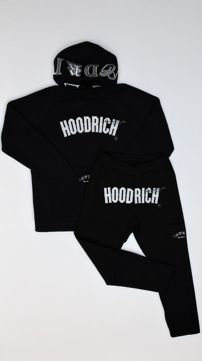 HOODRICH Crni Komplet sa Big Logom