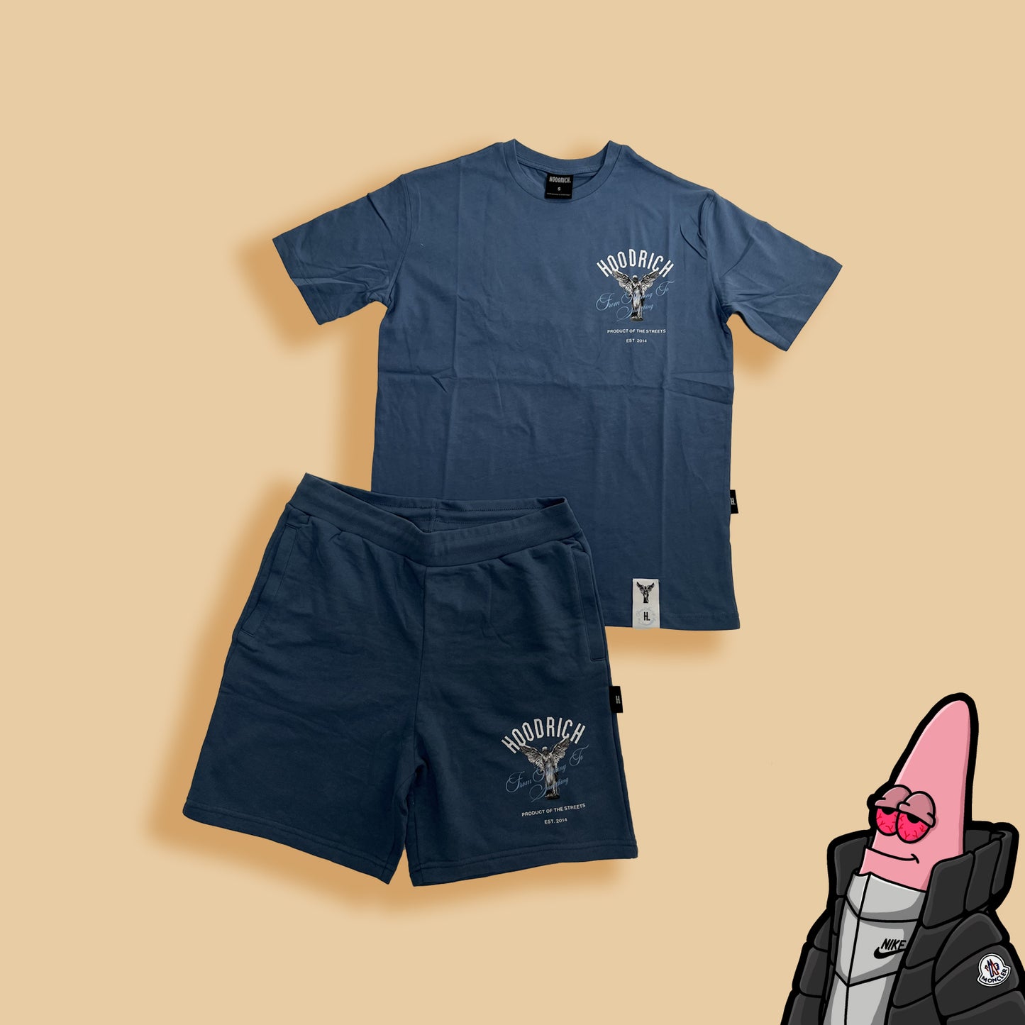 HOODRICH Baby Blue Angel Komplet Šorc i Majica
