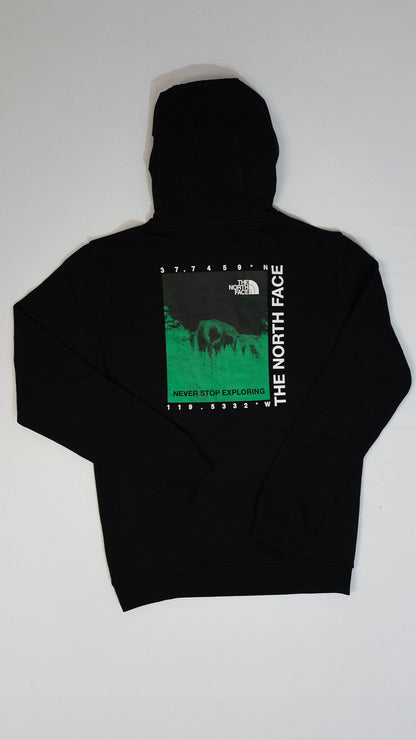 The North Face Crni Duks sa Neon Mountain Logo Printom na Ledima