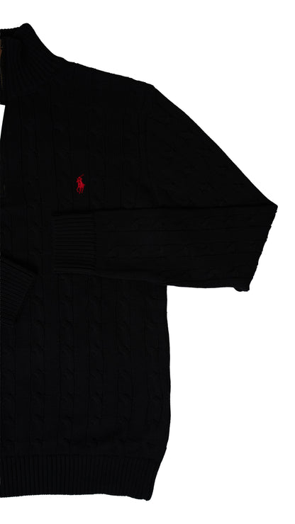 Polo Ralph Lauren Crni Quarter-Zip Džemper