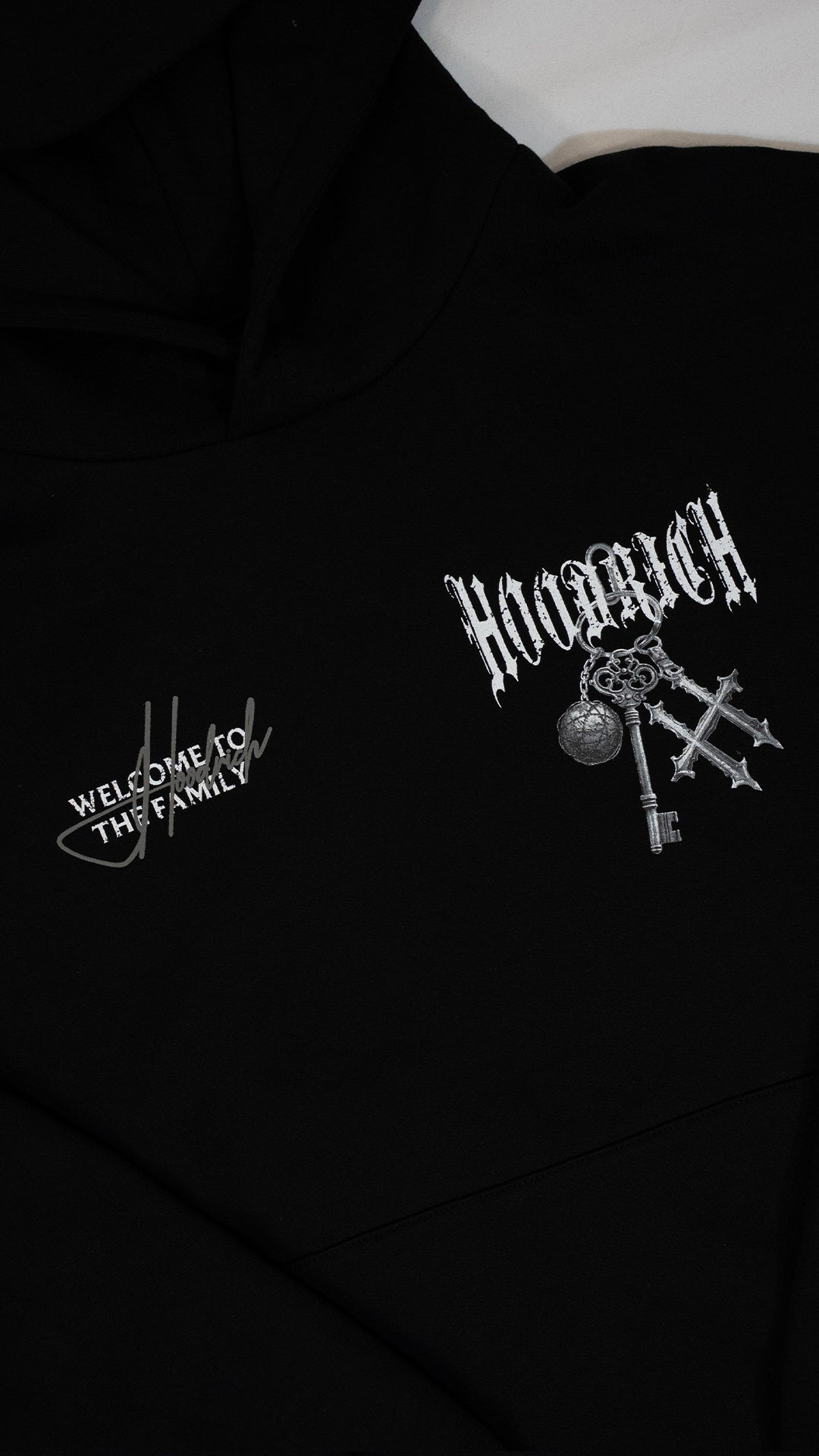 HOODRICH Crni Duks sa Printom na Leðima