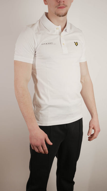 Lyle & Scott Bela Majica na Kragnu