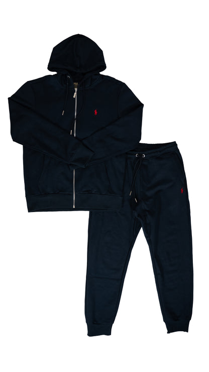 Polo Ralph Lauren Teget Full-Zip Komplet sa Basic Minimalistic Logom