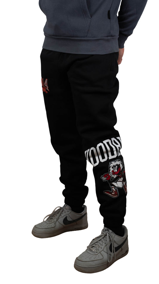 HOODRICH Crni Donji Deo Trenerke sa Money Collector Printom