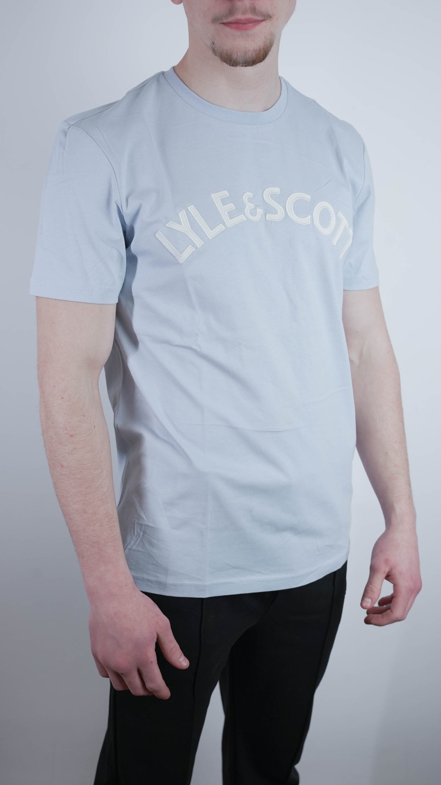 Lyle & Scott Baby Plava Majica sa Text Printom