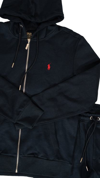 Polo Ralph Lauren Teget Full-Zip Komplet sa Basic Minimalistic Logom