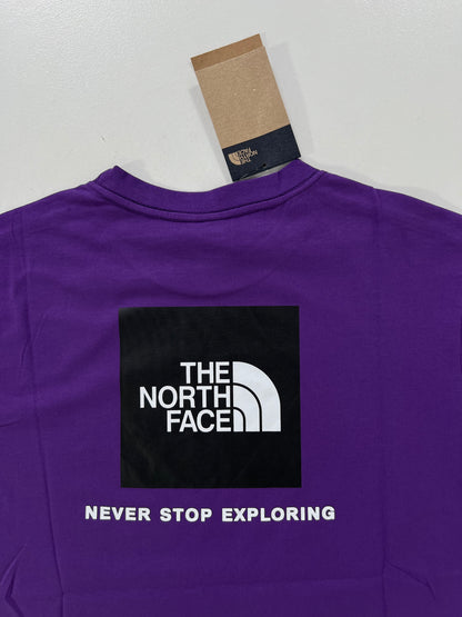 The North Face Ljubičasta Majica sa Box Logo Printom na Leđima