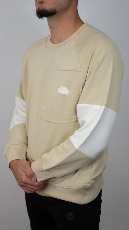 The North Face Bež Duks sa Džepicem i Belim Detaljom na Rukavu