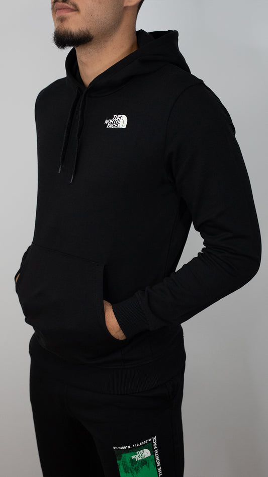 The North Face Crni Komplet sa Neon Mountain Printom