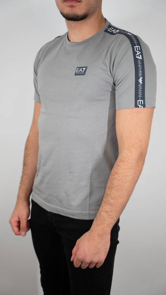 Emporio Armani EA7 Siva Majica sa Detaljima na Rukavima