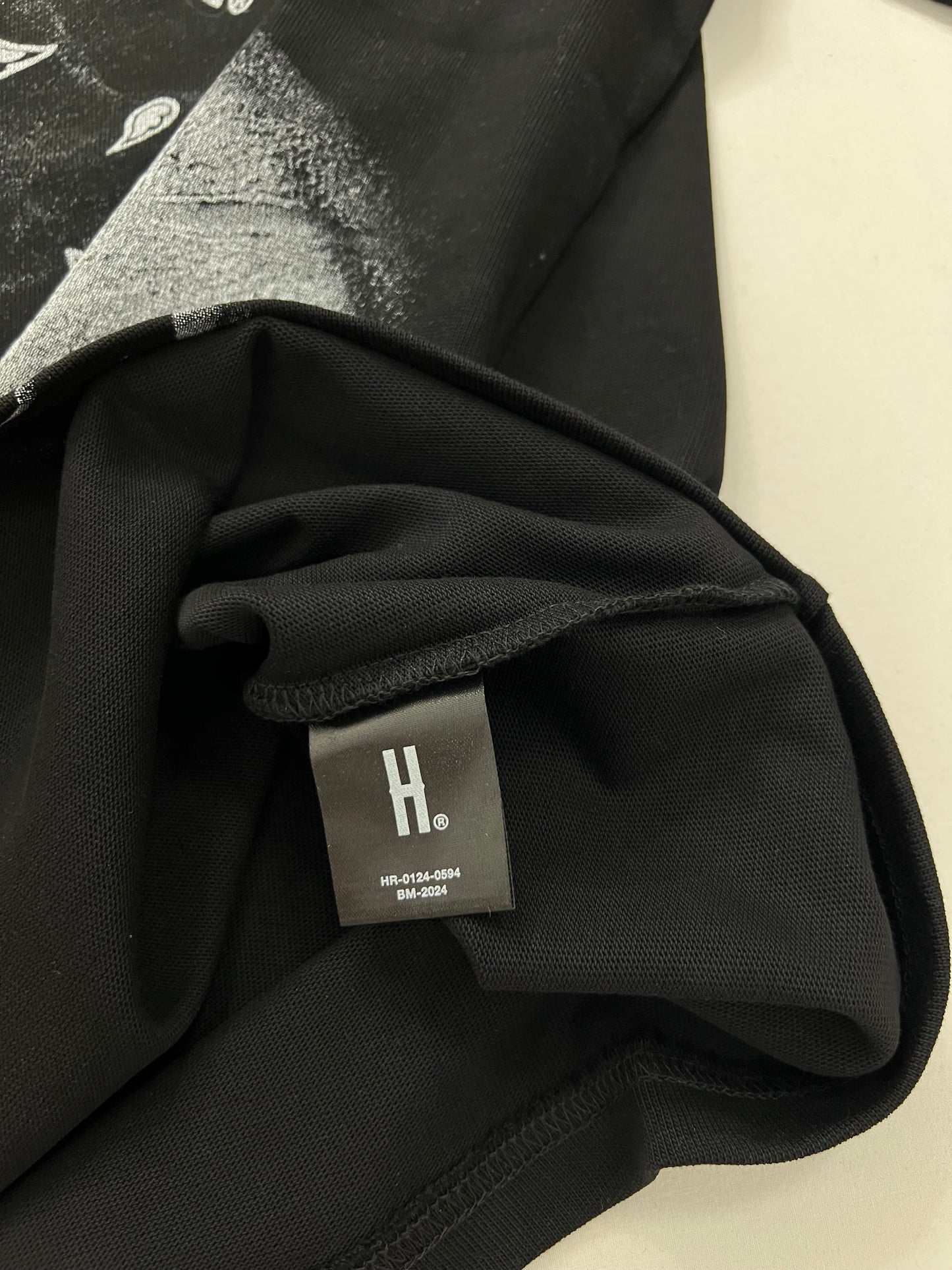 HOODRICH Crna Majica sa All-Over Printom [Oversize FIT]