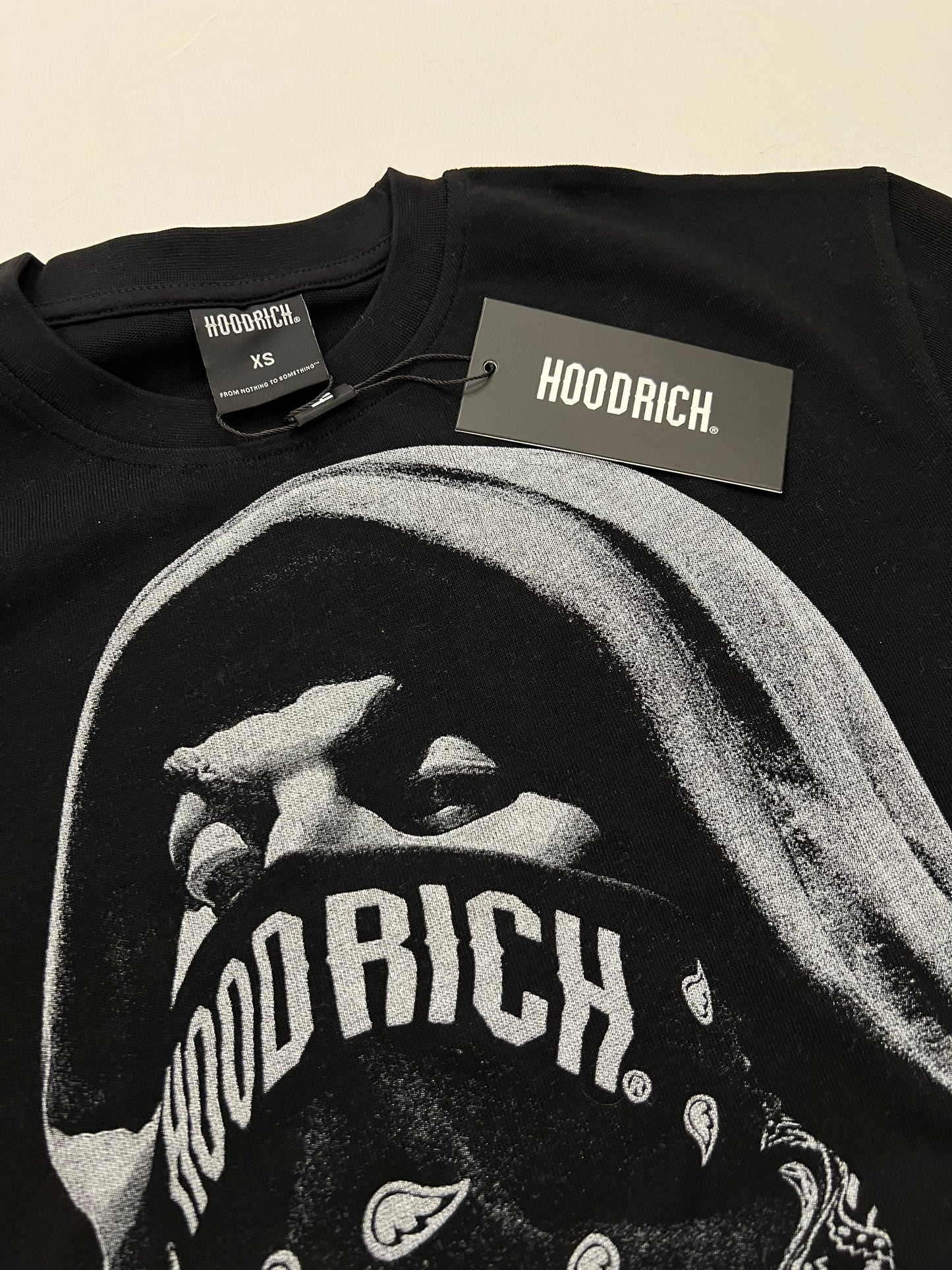 HOODRICH Crna Majica sa All-Over Printom [Oversize FIT]