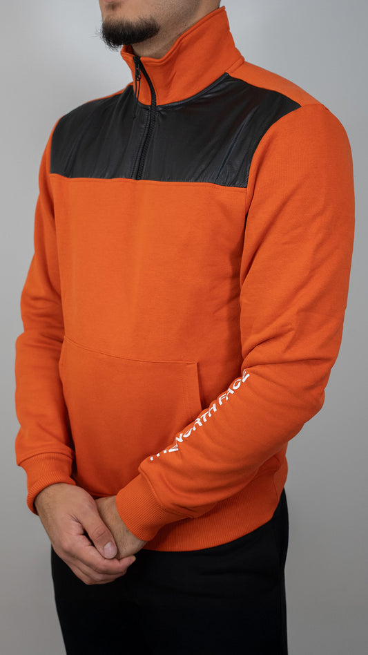 The North Face Narandžasti Hybrid Quarter-Zip Duks