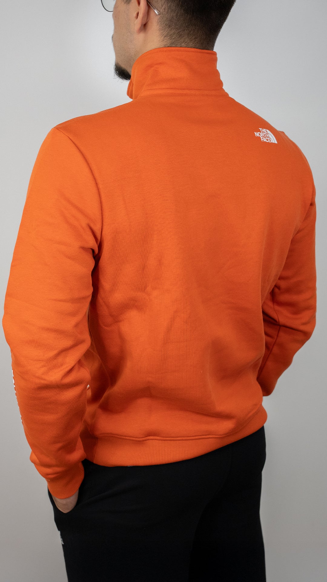 The North Face Narandžasti Hybrid Quarter-Zip Duks