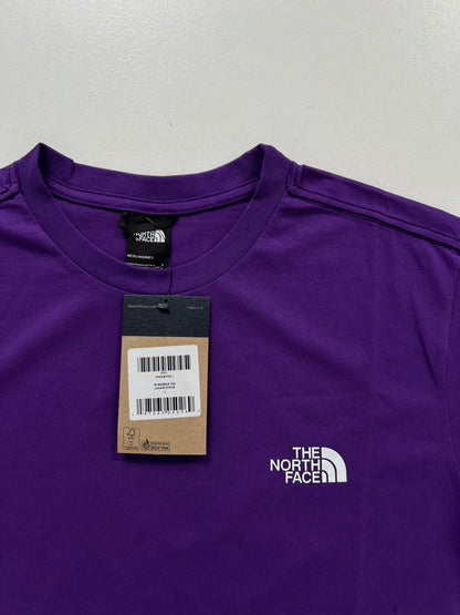 The North Face Ljubičasta Majica sa Box Logo Printom na Leđima