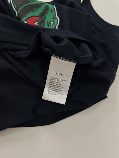 Lacoste Crna Majica sa Big Croc Logo Printom [Relaxed Fit]