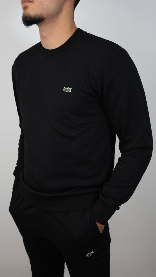 Lacoste Crni Komplet sa Minimalistic Logom