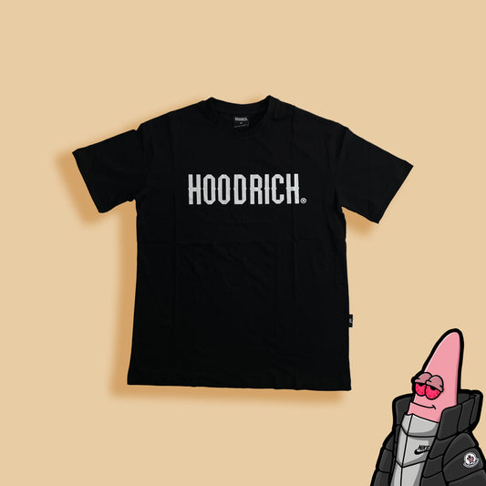 HOODRICH Crna Majica sa Logo Printom