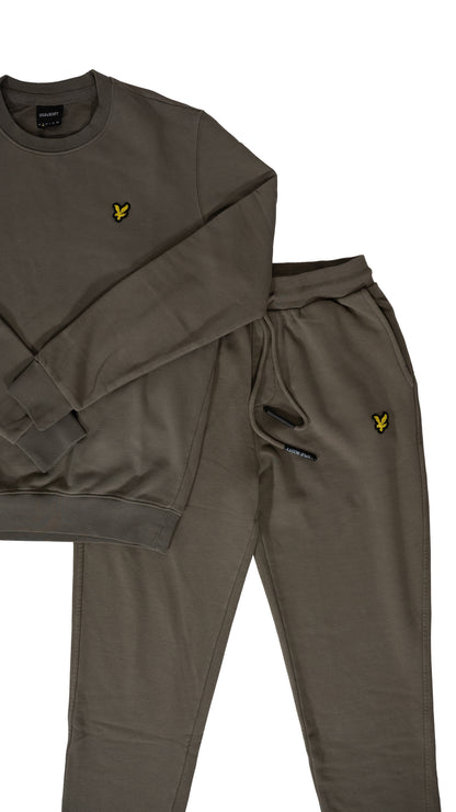 Lyle & Scott Vintage Maslinasti Komplet sa Vintage Šivenim Logom