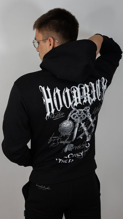 HOODRICH Crni Duks sa Printom na Leðima