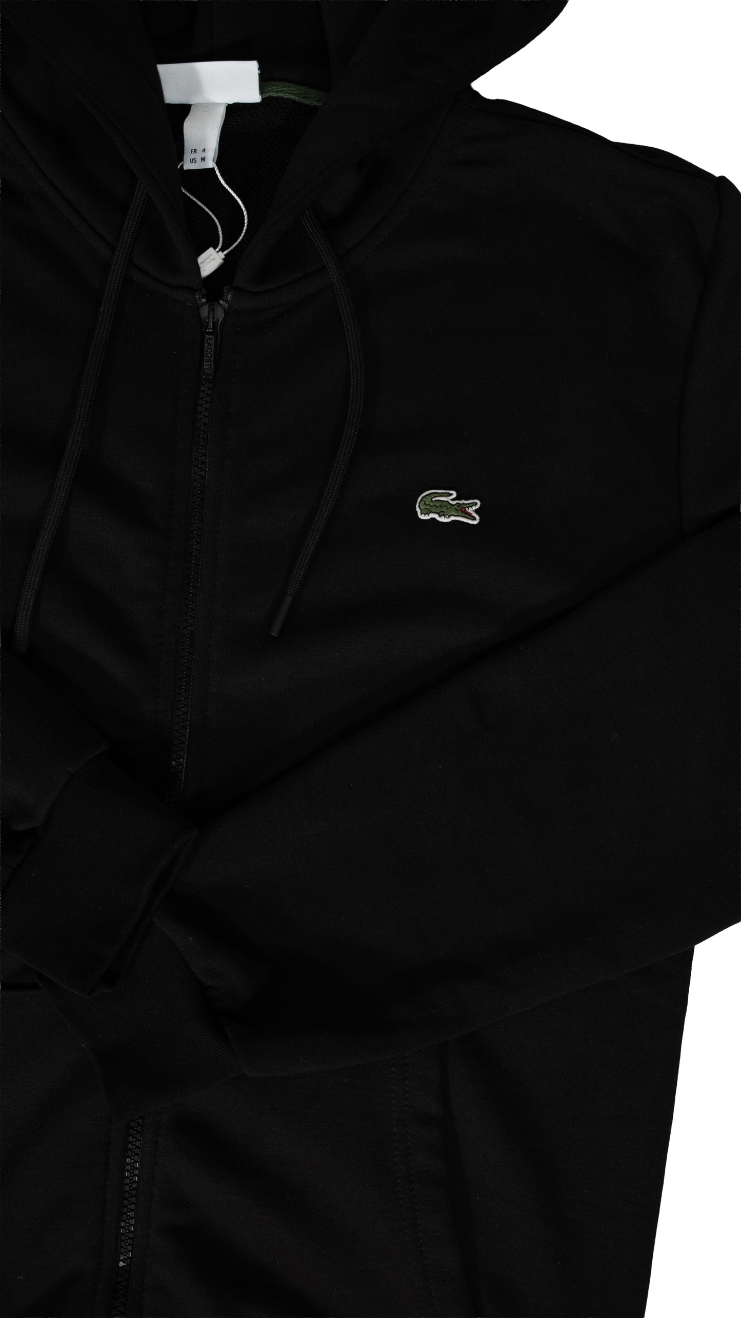 Lacoste Full-Zip Crni Duks sa Basic Logom