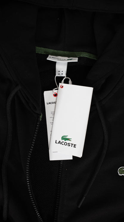 Lacoste Full-Zip Crni Duks sa Basic Logom