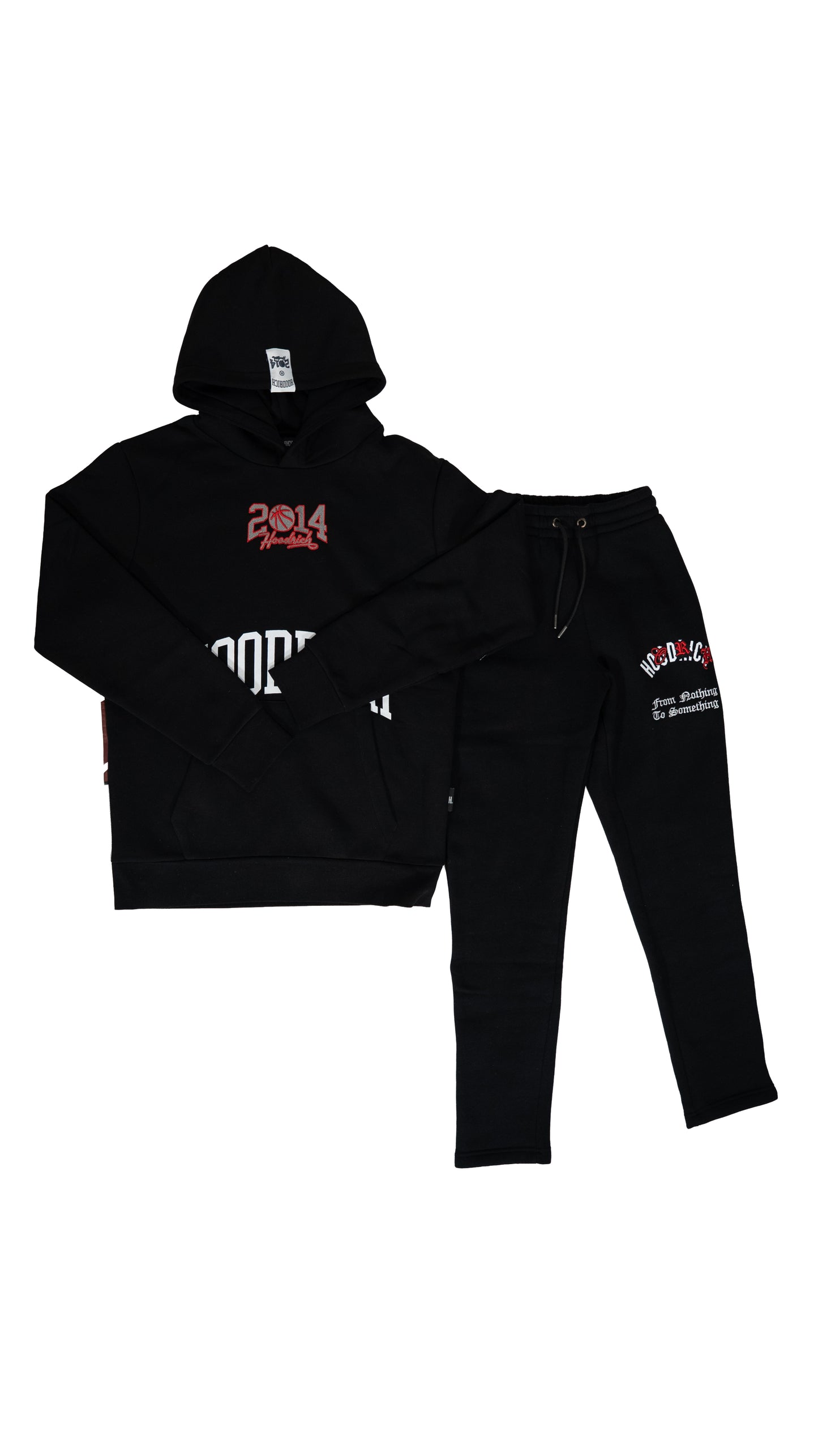 HOODRICH Crna Komplet Trenerka sa Money Collector Printom na Leðima