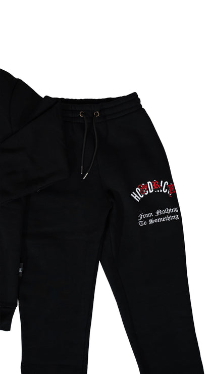 HOODRICH Crna Komplet Trenerka sa Money Collector Printom na Leðima